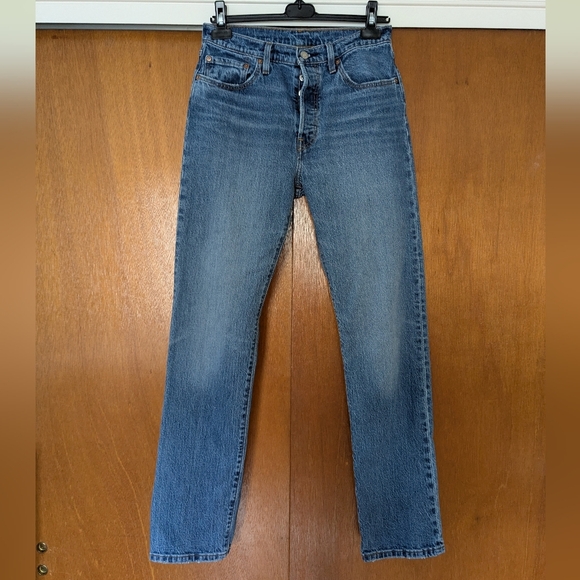 Levi's Pants - Women's Levis 501 jeans blue high waisted straight leg